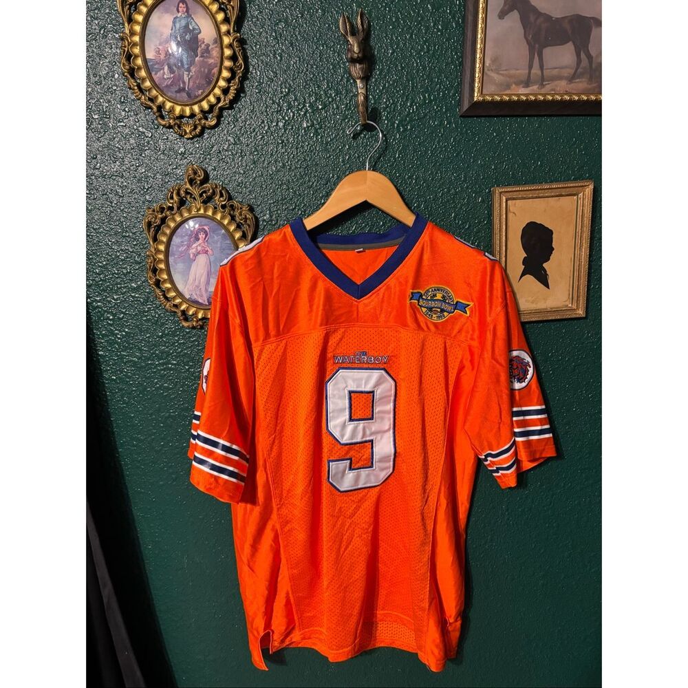 Bobby Boucher Waterboy Jersey Men Large SCLSU Mud Dogs Football Bourbon Bowl